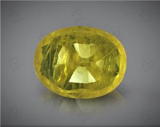 Natural Heated & Treted Yellow Sapphire Certified 3.19 CTS (DIN 86173 )